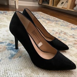 A New Day Black Suede Heels